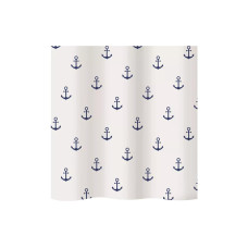 diaqua® Duschvorhang Anchor 120 x 200 cm, Blau/Weiss