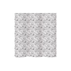 diaqua® Duschvorhang Chevron 180 x 200 cm, Schwarz/Weiss diaqua® Duschvorhang Chevron 180 x 200 cm, Schwarz/Weiss