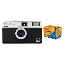 Kodak Analogkamera Ektar H35 mit Ultra Max 400 Film Schwarz Kit Kodak Analogkamera Ektar H35 mit Ultra Max 400 Film Schwarz Kit