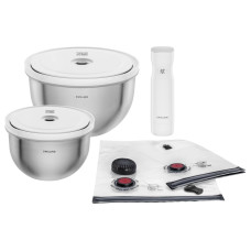 Zwilling Vakuumier-Behälter Vakuum Starter Set 9-teilig, Edelstahl Zwilling Vakuumier-Behälter Vakuum Starter Set 9-teilig, Edelstahl