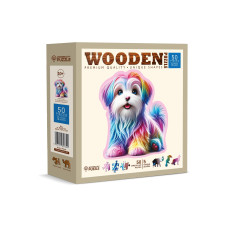 Wooden City Holz-Puzzle Happy Puppy M 50 Teile Wooden City Holz-Puzzle Happy Puppy M 50 Teile
