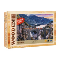 Wooden City Holz-Puzzle RhB Viadukt 100 Teile Wooden City Holz-Puzzle RhB Viadukt 100 Teile