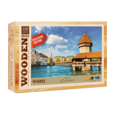 Wooden City Holz-Puzzle Kapellbrücke 100 Teile Wooden City Holz-Puzzle Kapellbrücke 100 Teile