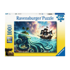 Ravensburger Kinderpuzzle Der Schatz des Kraken 100 XXL Teile Ravensburger Kinderpuzzle Der Schatz des Kraken 100 XXL Teile
