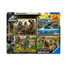 Ravensburger Puzzle Jurassic World Bumper Pack 4 x 100 Teile Ravensburger Puzzle Jurassic World Bumper Pack 4 x 100 Teile
