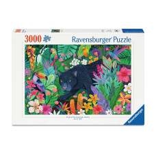 Ravensburger Puzzle Panther im blühenden Dschungel 3000 Teile
