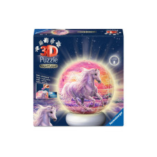Ravensburger 3D Puzzle-Ball Nachtlicht Pferde am Strand 72 Teile