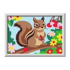 Ravensburger Malen nach Zahlen Streifenhörnchen Mehrfarbig Ravensburger Malen nach Zahlen Streifenhörnchen Mehrfarbig