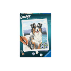 Ravensburger Malen nach Zahlen Australian Shepherd Merlin 400 x 500 mm Ravensburger Malen nach Zahlen Australian Shepherd Merlin 400 x 500 mm