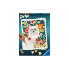 Ravensburger Malen nach Zahlen Set Weisse Katze und Blumen 24 x 30 cm Ravensburger Malen nach Zahlen Set Weisse Katze und Blumen 24 x 30 cm