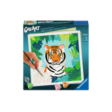 Ravensburger Malen nach Zahlen CreArt Wilder Tiger 20.00 x 20.00 cm Ravensburger Malen nach Zahlen CreArt Wilder Tiger 20.00 x 20.00 cm