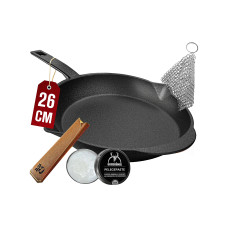 Gusskoenig Bratpfanne 26 cm mit Ledergriff Gusskoenig Bratpfanne 26 cm mit Ledergriff