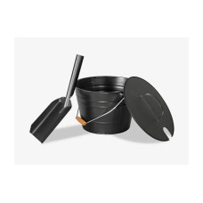 BBQ Dragon Ascheeimer mit Schaufel Stahl Ø 22 cm BBQ Dragon Ascheeimer mit Schaufel Stahl Ø 22 cm