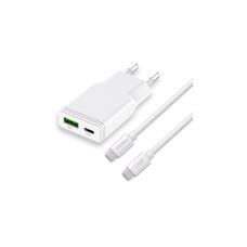 LMP USB-Wandladegerät 30W USB-A/C Dual Power + USB-C Ladekabel