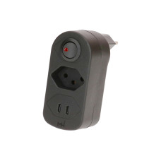 Max Hauri Mehrfachstecker Adapt 1x Typ 13, 2x USB-C/C, 20 W Max Hauri Mehrfachstecker Adapt 1x Typ 13, 2x USB-C/C, 20 W