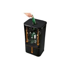 EASYmaxx Pfandflaschen-Sammelbehälter 100 l, Schwarz