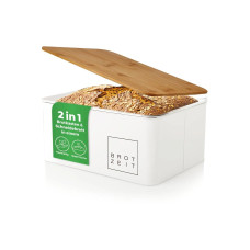 Lumaland Brotkasten Cuisine 30 x 23 x 14 cm, Weiss