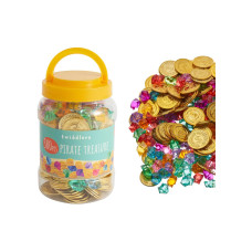 Twiddlers Piratenschatz Set 300-Teilig Kunststoff Mehrfarbig Twiddlers Piratenschatz Set 300-Teilig Kunststoff Mehrfarbig