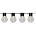 Star Trading Lichterkette Solar Partaj Schwarz/Transparent