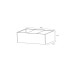 Herstera Pflanzentrog Metal Planter Edge 50, 150x100x50 cm, Anthrazit