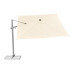 Suncomfort by Glatz Sonnenschirm Varioflex Solar LED, 300 x 300 cm, Hellbeige