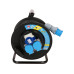 Max Hauri Kabelrolle 30 m, 2x T23, 1x CEE16/3, Schwarz