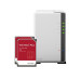 Synology NAS DS223j 2-bay WD Red Plus 24 TB