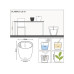 Lechuza Pflanzentopf CLASSICO Color LS 21 - Komplettset Grau