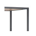 AC Design Regal Seaford 77 x 35 x 185 cm, Eiche/Schwarz matt