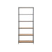 AC Design Regal Seaford 77 x 35 x 185 cm, Eiche/Schwarz matt