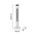 Rowenta Turmventilator Eole Ultra VU6871F0 Weiss Rowenta Turmventilator Eole Ultra VU6871F0 Weiss