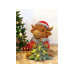 Dameco LED Hochlandrind sitzend 26 cm x 26 cm x 36 cm