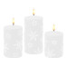 Dameco LED Kerze Schneeflocke, 7.5 cm x 12 cm