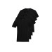 Switcher 4er-Pack Unisex T-Shirt Max Schwarz, XXXL
