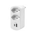 FURBER.power Mehrfachstecker Flexo 2 x T13, USB-A, USB-C, drehbar