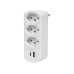 FURBER.power Mehrfachstecker Flexo 3 x T13, USB-A, USB-C, drehbar