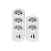 FURBER.power Mehrfachstecker Flexo 3 x T13, USB-A, USB-C, drehbar