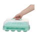 relaxdays Muffin Transport Box Transparent/Türkis