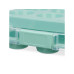 relaxdays Muffin Transport Box Transparent/Türkis
