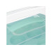 relaxdays Muffin Transport Box Transparent/Türkis