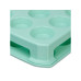 relaxdays Muffin Transport Box Transparent/Türkis