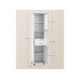VASAGLE Badezimmerregal 30 x 165 cm, Weiss VASAGLE Badezimmerregal 30 x 165 cm, Weiss