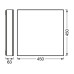 OSRAM LED-Panel SMART+ Matter Planon Sparkle 450 x 450 mm TW