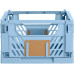 Schou Klappbox 33 x 24.5 x 15 cm - Hellblau
