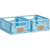 Schou Klappbox 33 x 24.5 x 15 cm - Hellblau