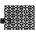 KOOR Picknickdecke Ornamental, Schwarz/Weiss 135 x 160 cm