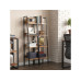 VASAGLE Regal mit 4 Ebenen Schwarz/Braun VASAGLE Regal mit 4 Ebenen Schwarz/Braun