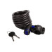 M-Wave Spiralkabelschloss mit Clip-on-Halte 1800 x 10 mm, Blau