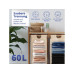 Lumaland Wäschekorb  Bambus 60 l, Braun/Beige