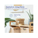 Lumaland Wäschekorb  Bambus 60 l, Braun/Beige